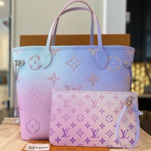 NEW! Louis Vuitton Neverfull MM Sunrise Pastel - Pochette Included!